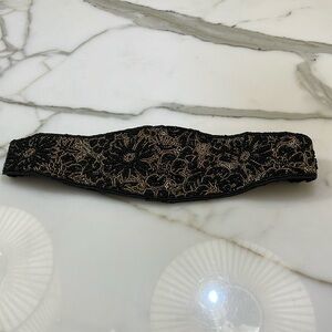 Carolyne Barton Vintage Black Beaded Belt—Beautiful!  Excellent Condition!
